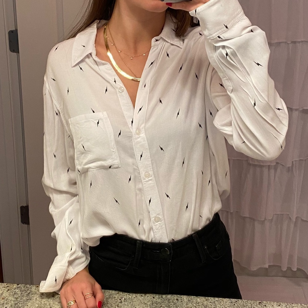 Rails lightning bolt button down